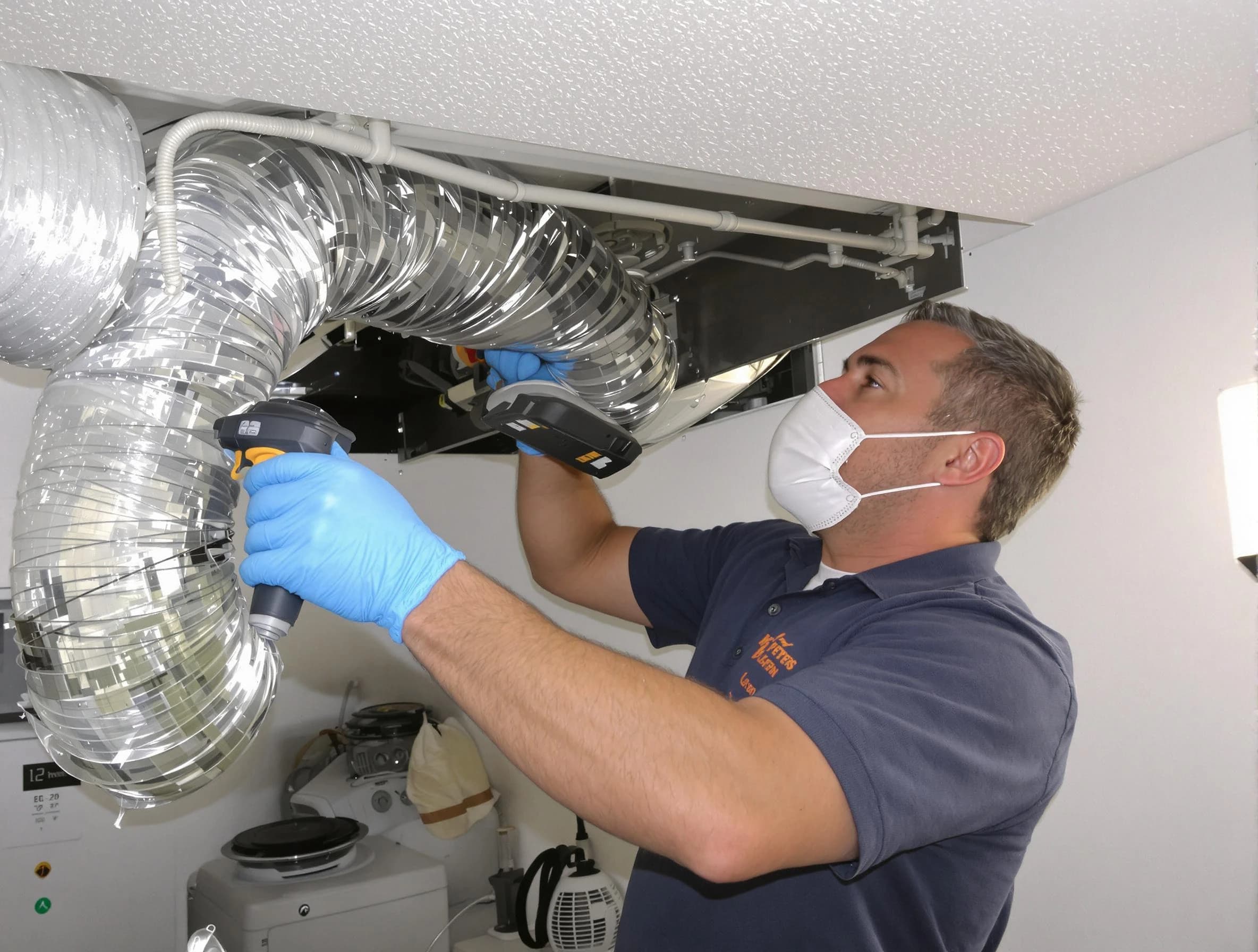 Twin Lakes Dryer Vent Cleaning professional performing thorough residential dryer vent cleaning in Twin Lakes