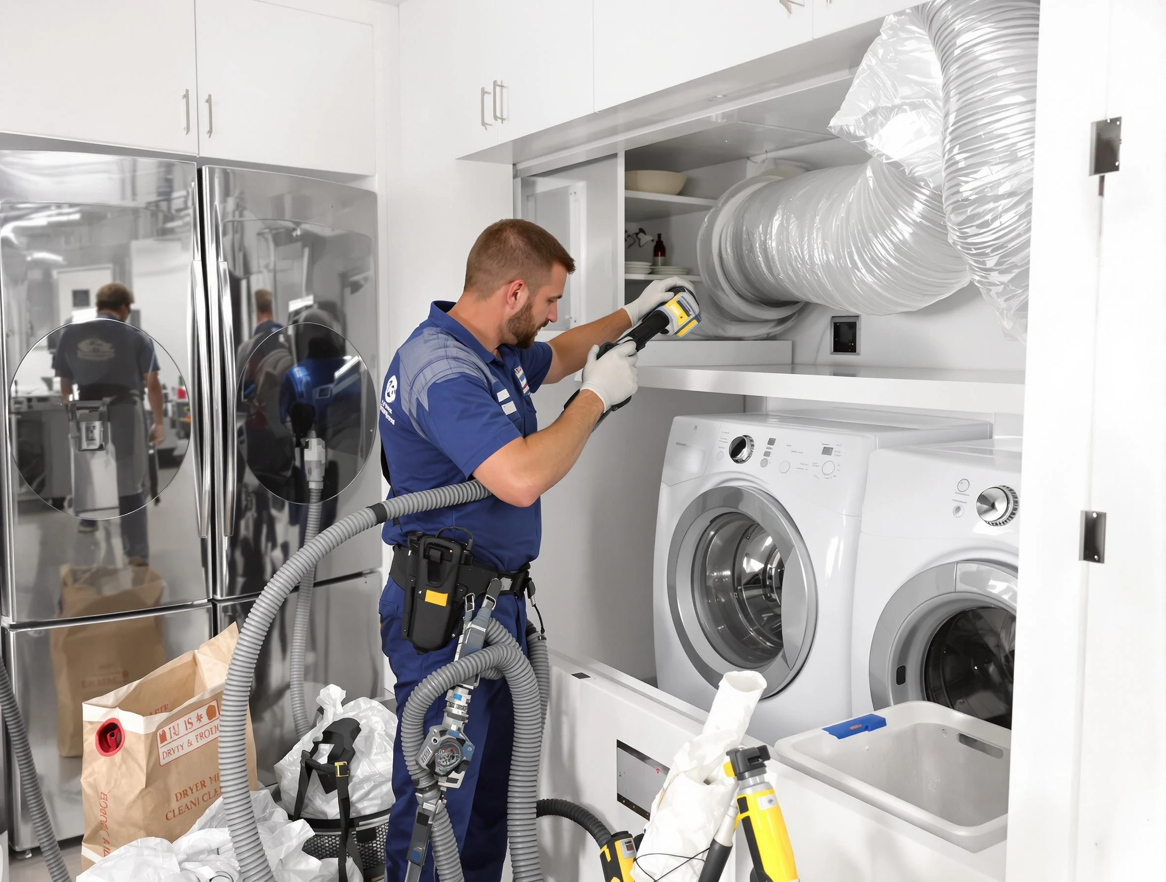 Professional duct cleaning by Twin Lakes Dryer Vent Cleaning in Twin Lakes